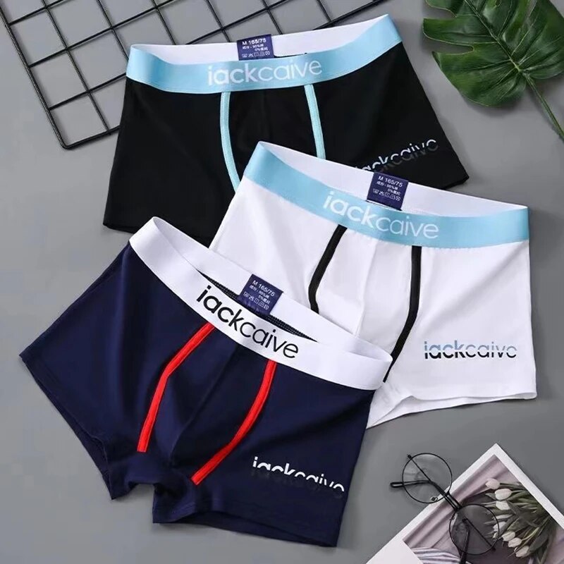 Boyshort Underwear - 3 قطعة سراويل الذكور القطن ملابس