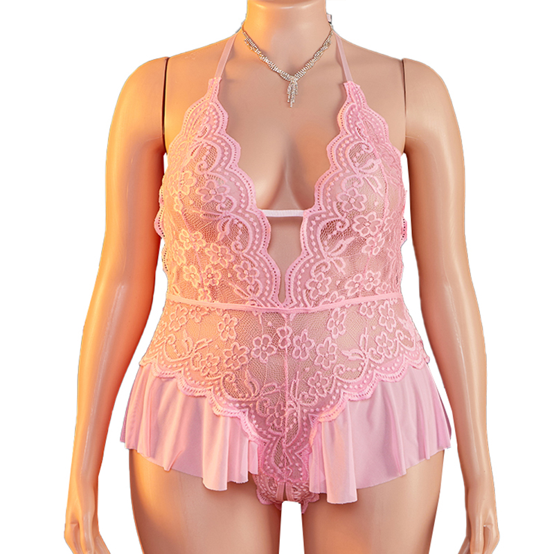 Lace Teddy Lingerie - ملابس داخلية نسائية مثيرة بمقاسات كبيرة
