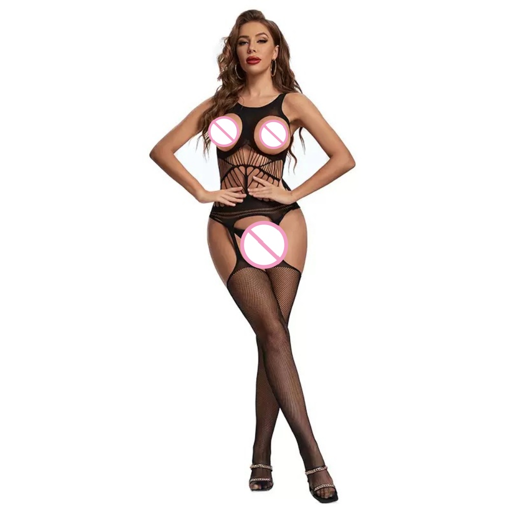 Bodystocking Fishnet - ملابس داخلية شبكية مثيرة، بودي سوت