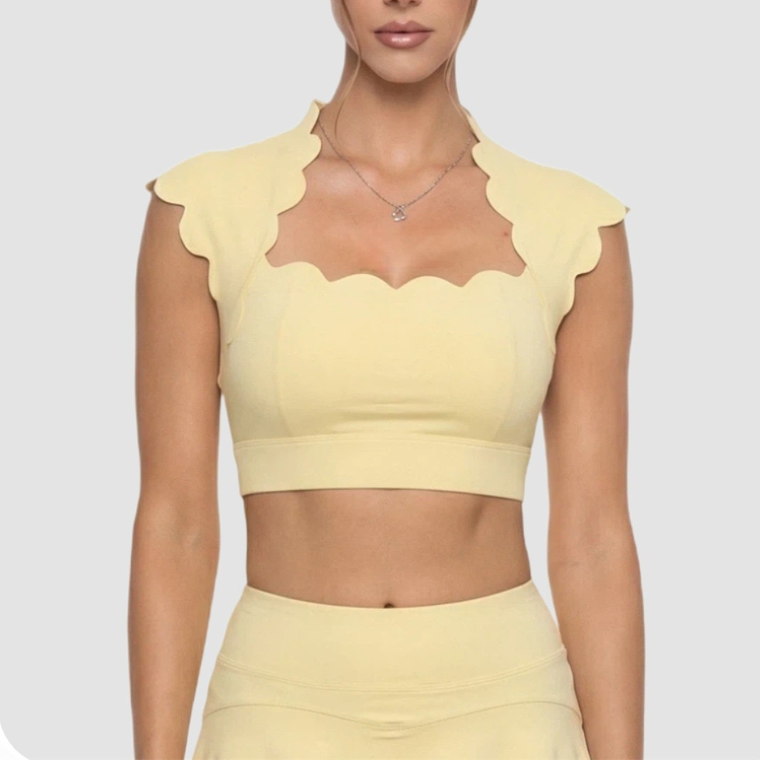 Sports Bra High Impact - صدرية رياضية نسائية بتصميم مموج، حمالة