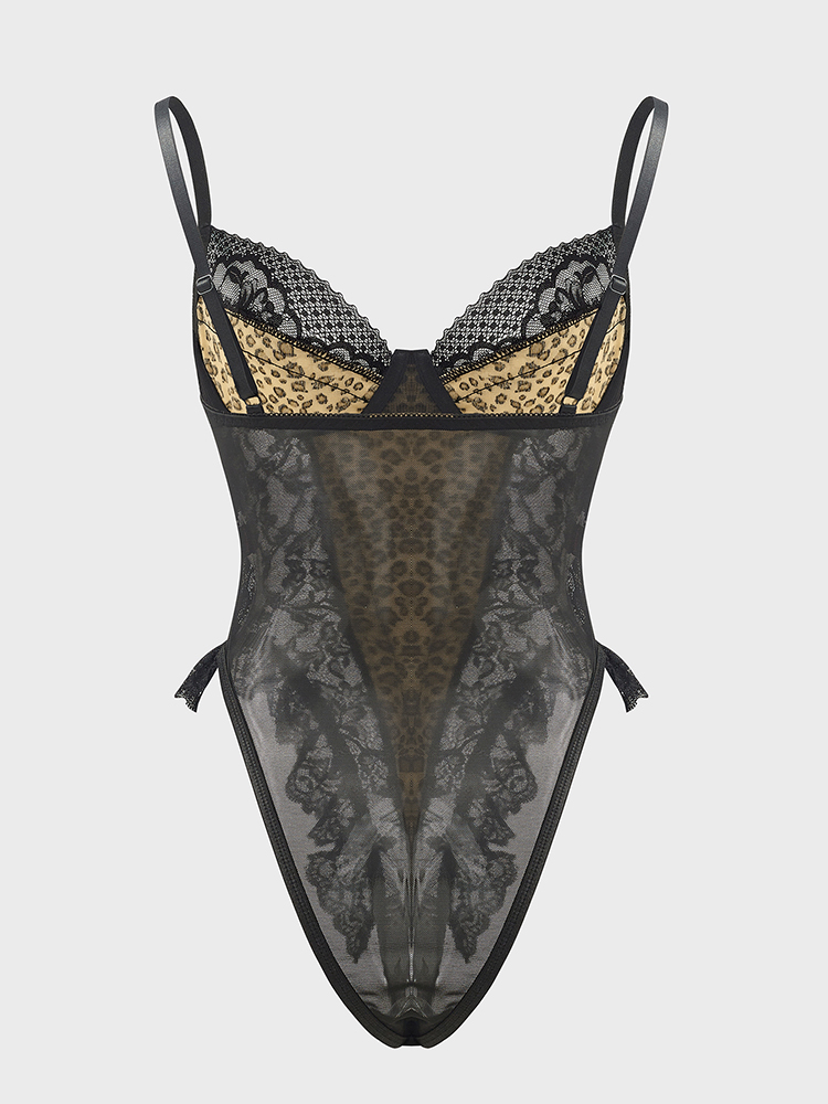 مثير الدانتيل ليوبارد نمط داخل - مراجعة Shapewear Bodysuit Firm وسعره