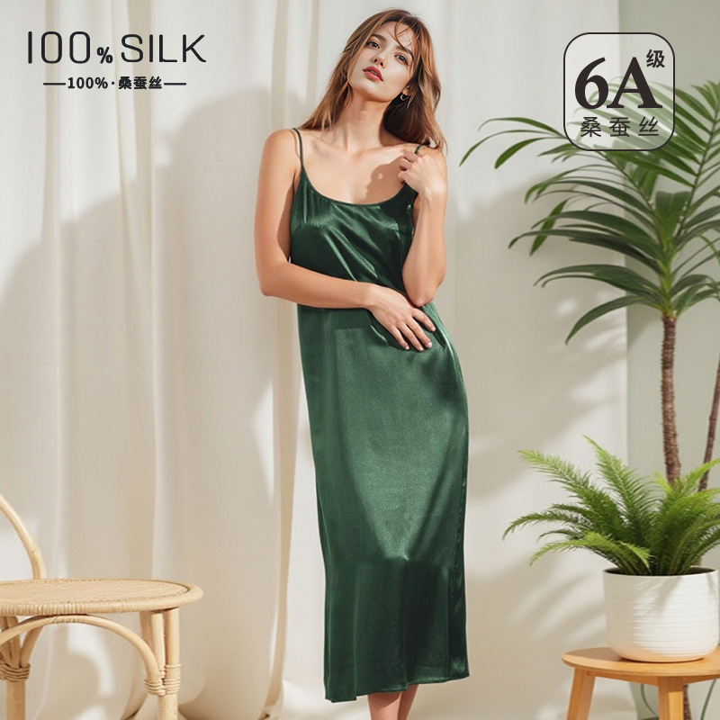 فستان نوم حريري 100% من حرير ا - مراجعة Robe Silk Women وسعره